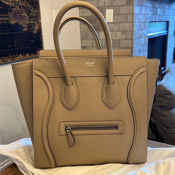 Celine tan luggage tote - Picture 1 of 14